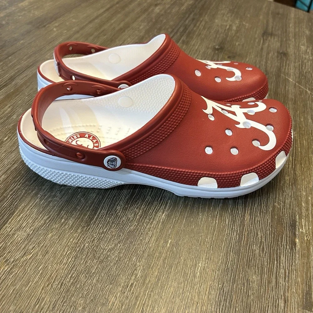 Alabama Crimson Tide Classic Crocs University of Alabama Men 10 Women's 12